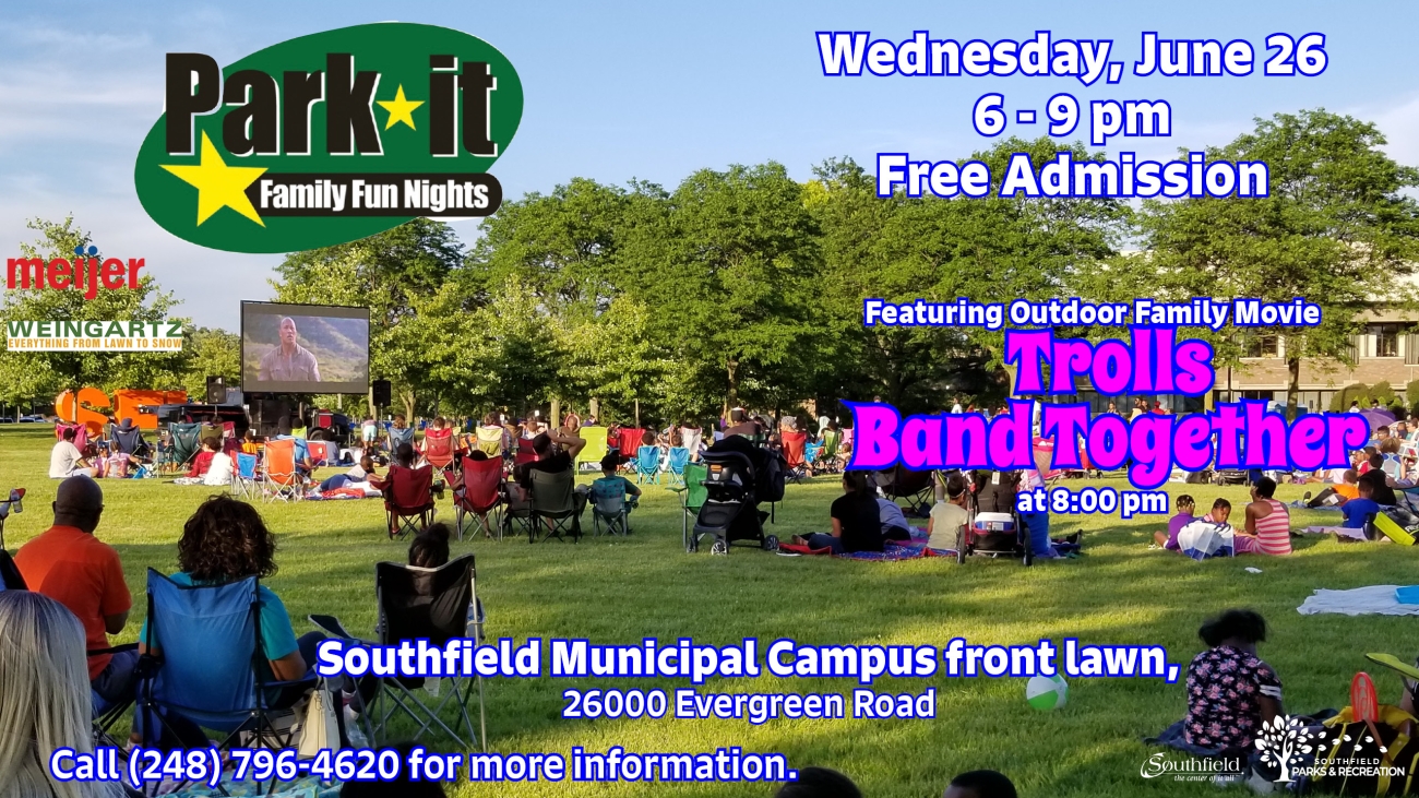 Southfield Parks And Recreation To Host Park It” Outdoor Movie Featuring